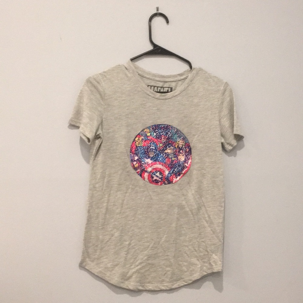 Marvel flip sequins tee shirt. Never been worn
